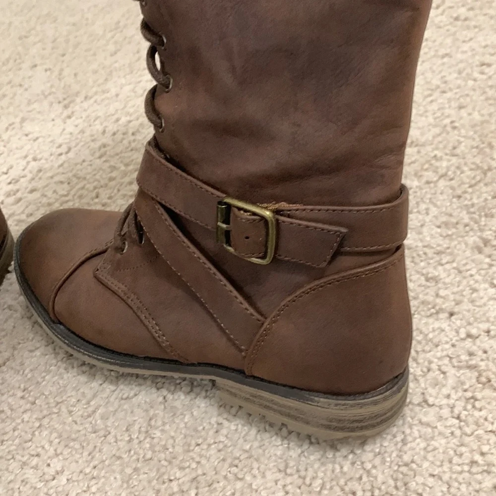 brown long boots - Picture 4 of 5